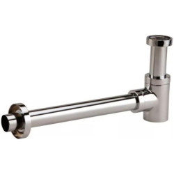 Siphon lavabo design court avec rosace laiton chromé S138113.jpg