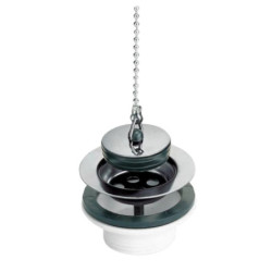 Bonde Lavabo à bouchon avec chainette polypropylène S138008.jpg
