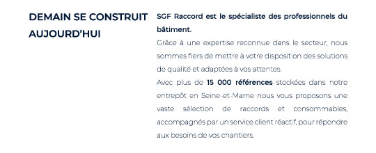 demain se construit aujourd'hui